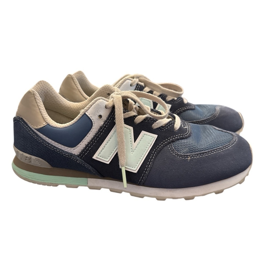 New Balance 574 Retro Surf Navy Blue Sneakers - ML574BSL - Picture 3 of 12
